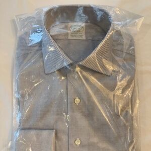Brooks Brothers Milano Fit Spread Collar Dress Shirt, NWT, 14H-34